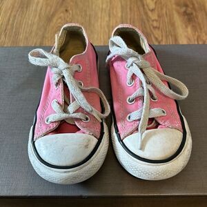 CONVERSE Chuck Taylor all Star pink shoes sneakers sz 8 kids toddler girl